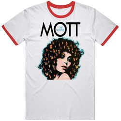 New Design 1st Mott The Hoople White Red Ringer Unisex T Shirt New Design 1st Mott The Hoople White Red Ringer Unisex T Shirt