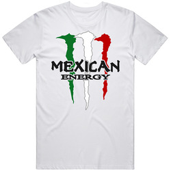 Mexican Energy 1 White Unisex T Shirt Mexican Energy 1 White Unisex T Shirt