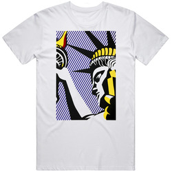 Roy Lichtenstein - Statue Of Liberty, T-shirt, Pop Art, Patriotic, American, Freedom Unisex T Shirt Roy Lichtenstein - Statue Of Liberty, T-shirt, Pop Art, Patriotic, American, Freedom Unisex T Shirt