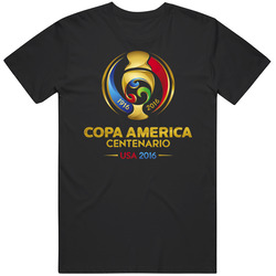 2016 Copa America Centenario U.s. Soccer Black Tee Unisex T Shirt 2016 Copa America Centenario U.s. Soccer Black Tee Unisex T Shirt