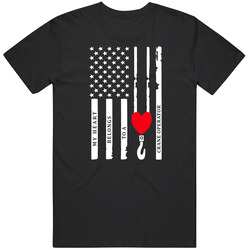 My Heart Belongs To A Crane Unisex T Shirt My Heart Belongs To A Crane Unisex T Shirt