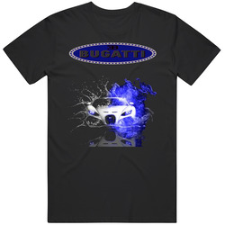 Bugatti Veyron Super Car Logo Front Image Creative Unisex T Shirt Bugatti Veyron Super Car Logo Front Image Creative Unisex T Shirt