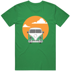 Volkswagen T2 Bus On Sunset Unisex T Shirt Volkswagen T2 Bus On Sunset Unisex T Shirt