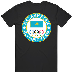 Kazakhstan Winter Olympic Team Pyeongchang 2018 Round Logo Unisex T Shirt Kazakhstan Winter Olympic Team Pyeongchang 2018 Round Logo Unisex T Shirt