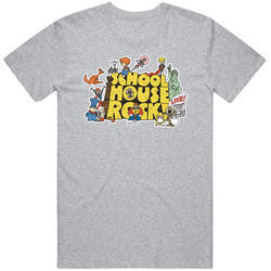 Schoolhouse Rock Grey Unisex T Shirt Schoolhouse Rock Grey Unisex T Shirt