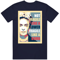 Fragile Frida Kahlo Navy Unisex T Shirt Fragile Frida Kahlo Navy Unisex T Shirt