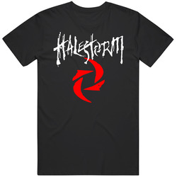 T-Shirt Halestorm Hard Rock Band Logo Womens Ladies Girl Tee Size S To 2XL Unisex T Shirt T-Shirt Halestorm Hard Rock Band Logo Womens Ladies Girl Tee Size S To 2XL Unisex T Shirt