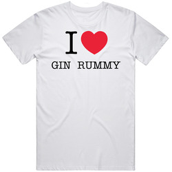 I Heart Gin Rummy Cards Luv Love Unisex T Shirt I Heart Gin Rummy Cards Luv Love Unisex T Shirt
