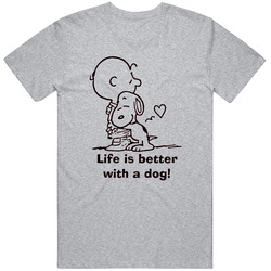 Sport Grey Life Is Better With A Dog Unisex T Shirt Sport Grey Life Is Better With A Dog Unisex T Shirt