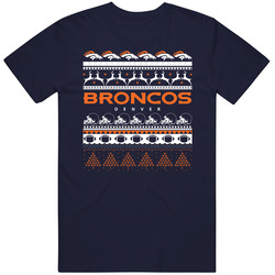 Denver Football Team Ugly Christmas Sweater Holiday Sports Fan Gift Unisex T Shirt Denver Football Team Ugly Christmas Sweater Holiday Sports Fan Gift Unisex T Shirt