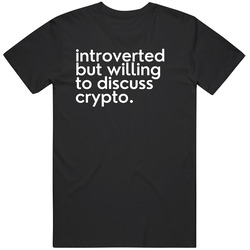 Introverted Crypto Funny Bitcoin Ethereum Blockchain Cryptocurrency Unisex T Shirt Introverted Crypto Funny Bitcoin Ethereum Blockchain Cryptocurrency Unisex T Shirt