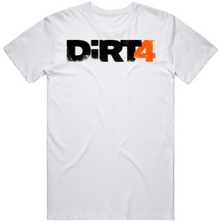Dirt 4 Logo White Unisex T Shirt Dirt 4 Logo White Unisex T Shirt