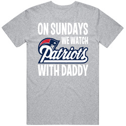 On Sundays We Watch The Pats With Daddy Funny New Enlgand Patriots Football Fan Baby One Piece Onesies Infant Apparel Toddler Newborn Baby Shower Gifts Unisex T Shirt On Sundays We Watch The Pats With Daddy Funny New Enlgand Patriots Football Fan Baby One Piece Onesies Infant Apparel Toddler Newborn Baby Shower Gifts Unisex T Shirt