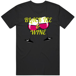 Black Tee & Wine Unisex T Shirt