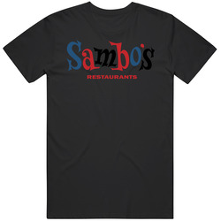 Sambo's Classic Retro Fast Food Restaurant Logo Fan Foodie Food Unisex T Shirt Sambo's Classic Retro Fast Food Restaurant Logo Fan Foodie Food Unisex T Shirt