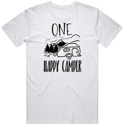 One Happy Camper Baby One Piece, Camping Baby Boy Clothes Unisex T Shirt One Happy Camper Baby One Piece, Camping Baby Boy Clothes Unisex T Shirt