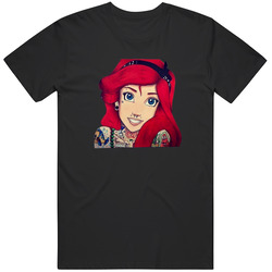 Punk Ariel With Tattoos And Piercings Disney Party Rapunzel Unisex T Shirt