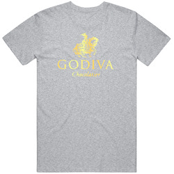 Godiva Chocolatier Gold Horse Distressed Vintage Logo Unisex T Shirt Godiva Chocolatier Gold Horse Distressed Vintage Logo Unisex T Shirt