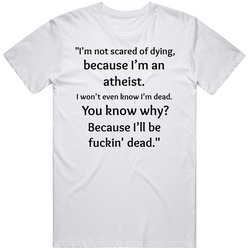 Jim Jefferies Not Scared Of Death Quote Comedy Netflix Unisex T Shirt Jim Jefferies Not Scared Of Death Quote Comedy Netflix Unisex T Shirt