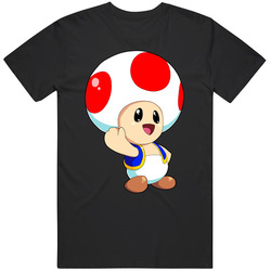 Super Mario Bros. - Toad - Cute  Black Unisex T Shirt
