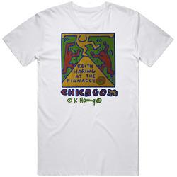 Vintage Keith Haring At The Pinnacle 89 At Chicago Unisex T Shirt Vintage Keith Haring At The Pinnacle 89 At Chicago Unisex T Shirt
