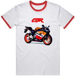 Honda Cbr Repsol White Unisex T Shirt Honda Cbr Repsol White Unisex T Shirt