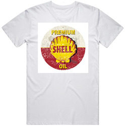 Premium Shell Oil Vintage Worn Look Logo Holiday Ornament Unisex T Shirt Premium Shell Oil Vintage Worn Look Logo Holiday Ornament Unisex T Shirt