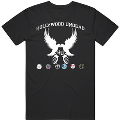 T-Shirt Hollywood Undead HU Masks Sign Rock Music Logo Womens Ladies Tee S-2XL Unisex T Shirt T-Shirt Hollywood Undead HU Masks Sign Rock Music Logo Womens Ladies Tee S-2XL Unisex T Shirt