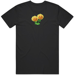 Twin Sunflower Plants Vs Zombies Video Game Pig In Unisex T Shirt Twin Sunflower Plants Vs Zombies Video Game Pig In Unisex T Shirt