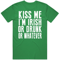 Kiss Me I'm Irish Cotton Irish Green T Shirt Kiss Me I'm Irish Cotton Irish Green T Shirt