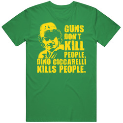 Dino Ciccarelli Retro Hockey Legend Green Cotton Irish Green T Shirt Dino Ciccarelli Retro Hockey Legend Green Cotton Irish Green T Shirt