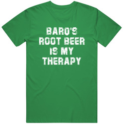 Barq's Root Beer Is My Therapy Funny Soda Pop Drinking Gift Cool Cotton Irish Green T Shirt Barq's Root Beer Is My Therapy Funny Soda Pop Drinking Gift Cool Cotton Irish Green T Shirt