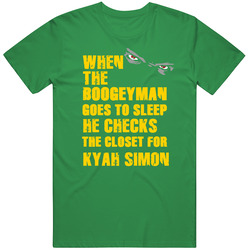 Kyah Simon Boogeyman Australian Sports Athletes Cotton Irish Green T Shirt Kyah Simon Boogeyman Australian Sports Athletes Cotton Irish Green T Shirt