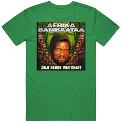 Afrika Bambaataa Zulu Nation Classic Rap Cotton Irish Green T Shirt Afrika Bambaataa Zulu Nation Classic Rap Cotton Irish Green T Shirt