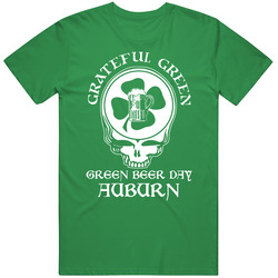 Auburn Green Beer Grateful Dead Irish Bar St Patrick Day Funny Cotton Irish Green T Shirt Auburn Green Beer Grateful Dead Irish Bar St Patrick Day Funny Cotton Irish Green T Shirt