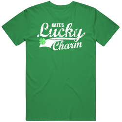Kate Lucky Charm Irish St Patricks Day Shamrock Custom Name Cotton Irish Green T Shirt Kate Lucky Charm Irish St Patricks Day Shamrock Custom Name Cotton Irish Green T Shirt