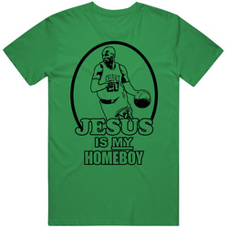 Jesus Is My Homeboy Ray Allen Celtics Cotton Irish Green T Shirt Jesus Is My Homeboy Ray Allen Celtics Cotton Irish Green T Shirt