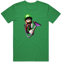 Luigi's Mansion Cotton Irish Green T Shirt