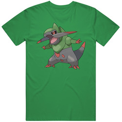 Fraxure Pokemon Pig In Cotton Irish Green T Shirt