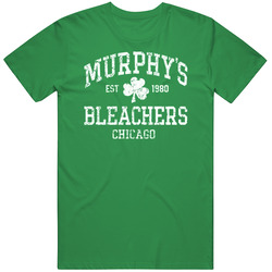Murphys Bleachers Chicago Retro Logo Ozark Cotton Irish Green T Shirt Murphys Bleachers Chicago Retro Logo Ozark Cotton Irish Green T Shirt