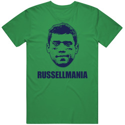Russellmania Russell Wilson Football Seattle Cotton Irish Green T Shirt Russellmania Russell Wilson Football Seattle Cotton Irish Green T Shirt