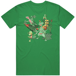 Treecko Grovyle Sceptile Mega Pokemon Cotton Irish Green T Shirt Treecko Grovyle Sceptile Mega Pokemon Cotton Irish Green T Shirt