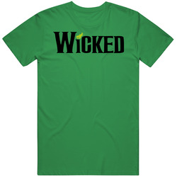 Wicked The Musical Witch Of He North Oz Cotton Irish Green T Shirt