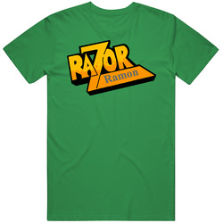 Razor Edge Ramon The Bad Guy Wrestling Hall Cotton Irish Green T Shirt Razor Edge Ramon The Bad Guy Wrestling Hall Cotton Irish Green T Shirt