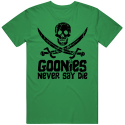 Goonies Never Say Die Chunk Movie Cotton Irish Green T Shirt Goonies Never Say Die Chunk Movie Cotton Irish Green T Shirt