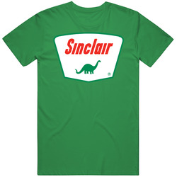 Sinclair Gasoline Dino Cotton Irish Green T Shirt Sinclair Gasoline Dino Cotton Irish Green T Shirt