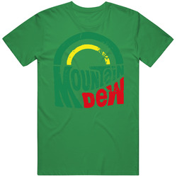 Mountain Dew Drink Retro Cotton Irish Green T Shirt