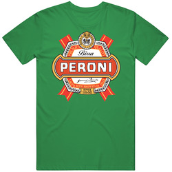 Peroni Nastro Azzurro Italian Beer Cotton Irish Green T Shirt Peroni Nastro Azzurro Italian Beer Cotton Irish Green T Shirt