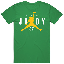 Jordy Nelson White Lightning Green Bay Air Jordan 87 Football Cotton Irish Green T Shirt Jordy Nelson White Lightning Green Bay Air Jordan 87 Football Cotton Irish Green T Shirt