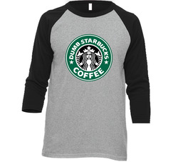 Dumb Starbucks Coffee Funny Parody Vintage Raglan Retro Raglan 3/4 Sleeve Shirt Dumb Starbucks Coffee Funny Parody Vintage Raglan Retro Raglan 3/4 Sleeve Shirt